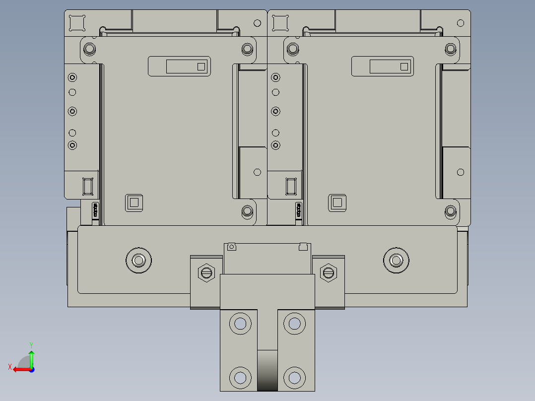 上下压合后视图