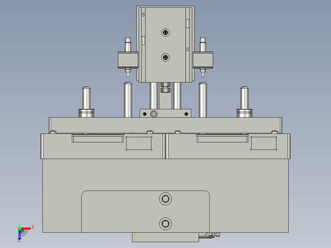 上下压合俯视图