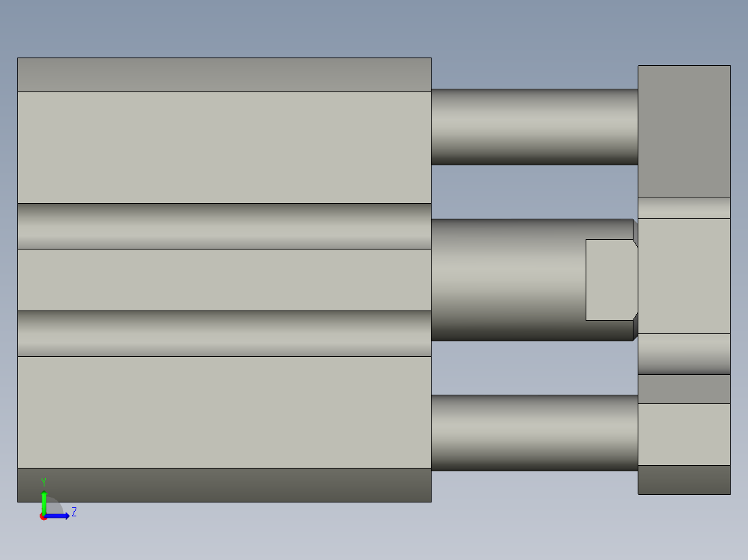 塑胶件自动加螺纹设备设计-CQMB16-10左视图