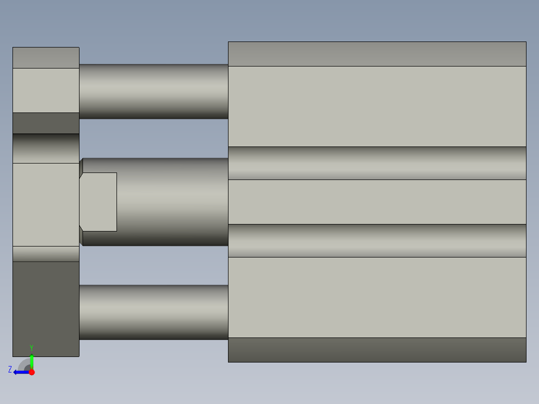 塑胶件自动加螺纹设备设计-CQMB16-10右视图