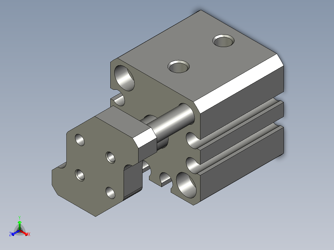 塑胶件自动加螺纹设备设计-CQMB16-10正等轴测图
