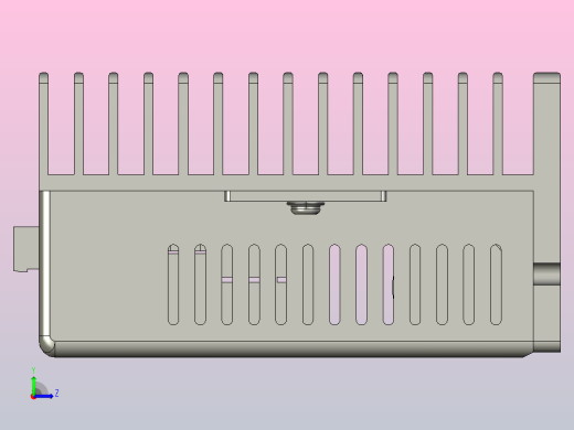 数字步进电机与驱动器3DM883-3D图纸左视缩略图