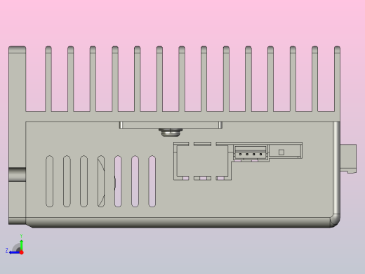 数字步进电机与驱动器3DM883-3D图纸右视缩略图
