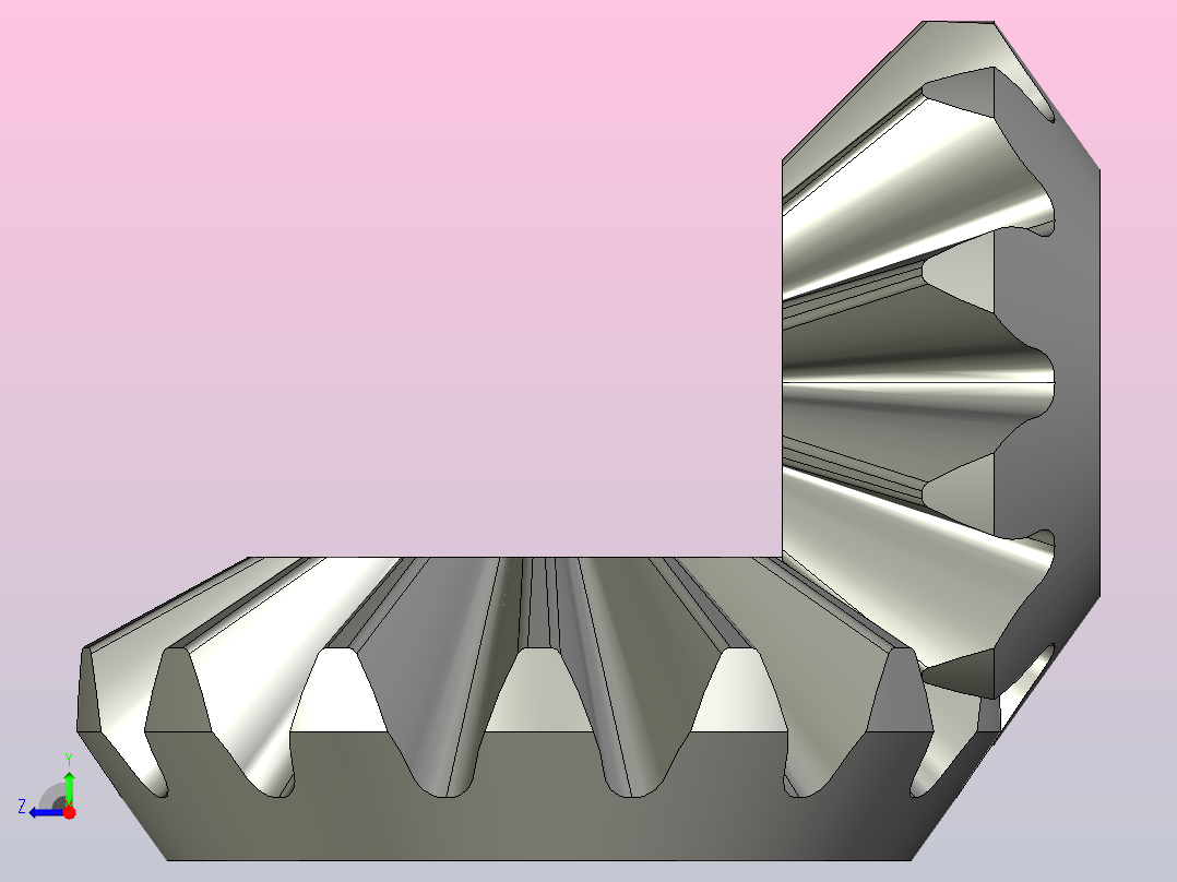 直锥齿轮右视图