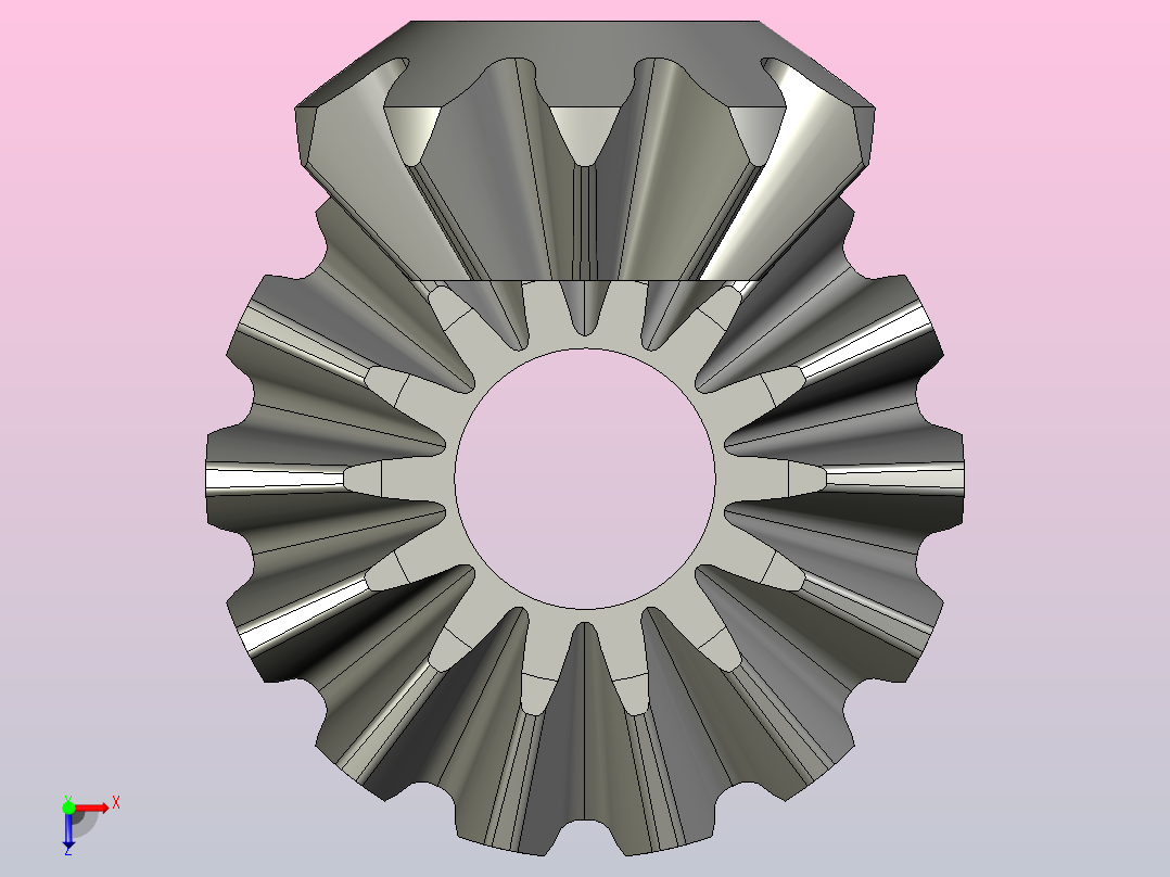 直锥齿轮俯视图