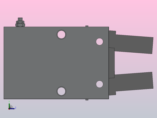MHC2支点开闭型气爪[MHC2-16D]左视缩略图