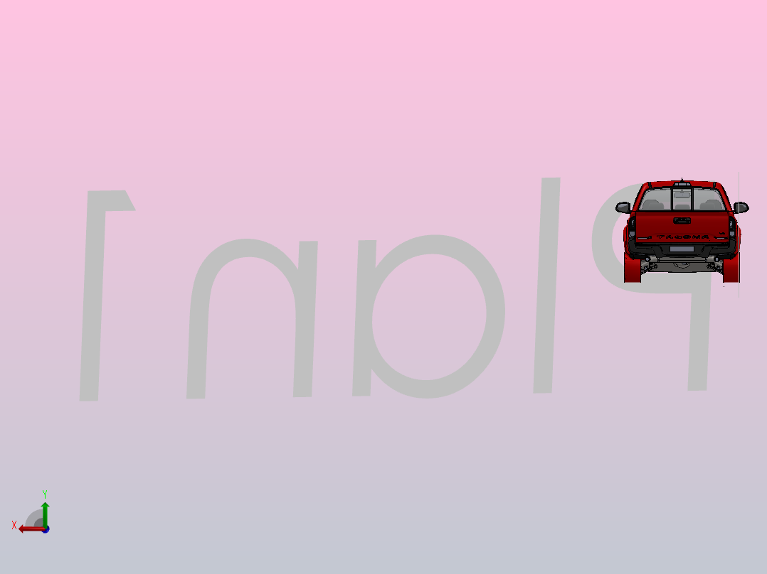 丰田HILUX皮卡后视图