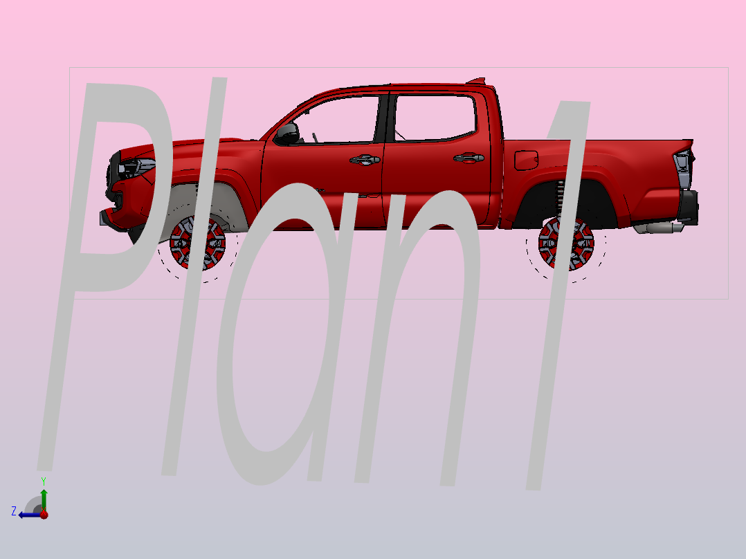 丰田HILUX皮卡右视图