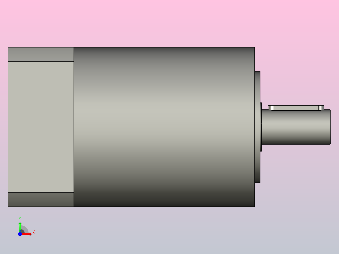 间隙减速器gearbox_gbx120008k_gbk_120_100_4_f前视图