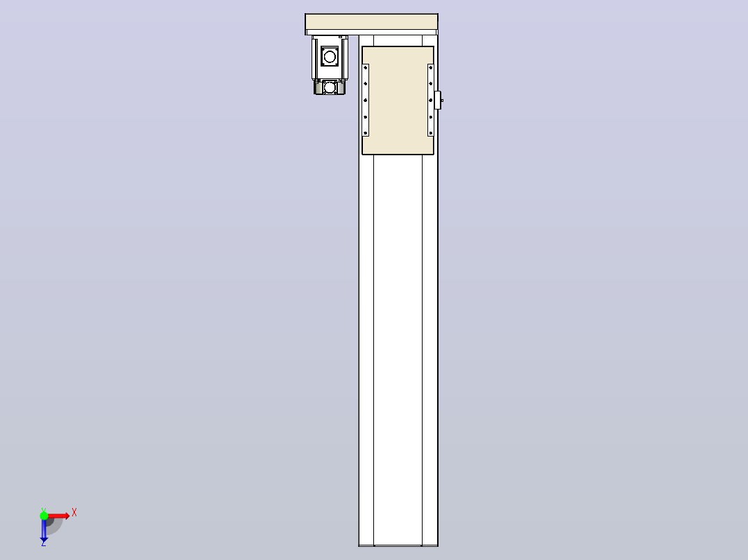 滚珠丝杠直线轴带导轨全封闭TPA-HCR-220D-3210C-L1050-MR-Y-P1K-N3俯视图