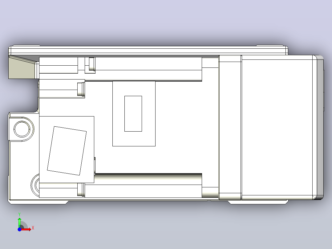 皮带直线轴双滑块型TPA-GCBS-120-P70-L725-QR-M20-N3前视图