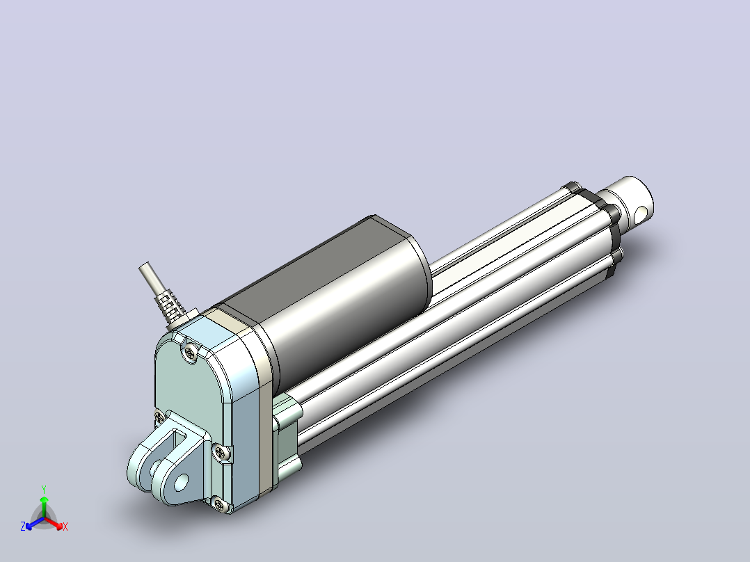 电动推杆3000N(ZJWSN-A2)[ZJWSN-A2-S150]主视图