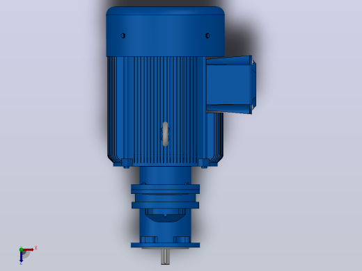 RXF57法兰轴伸式安装斜齿轮减速机RX57-Y5.5-4P-132S-M1-0°-Φ140俯视缩略图