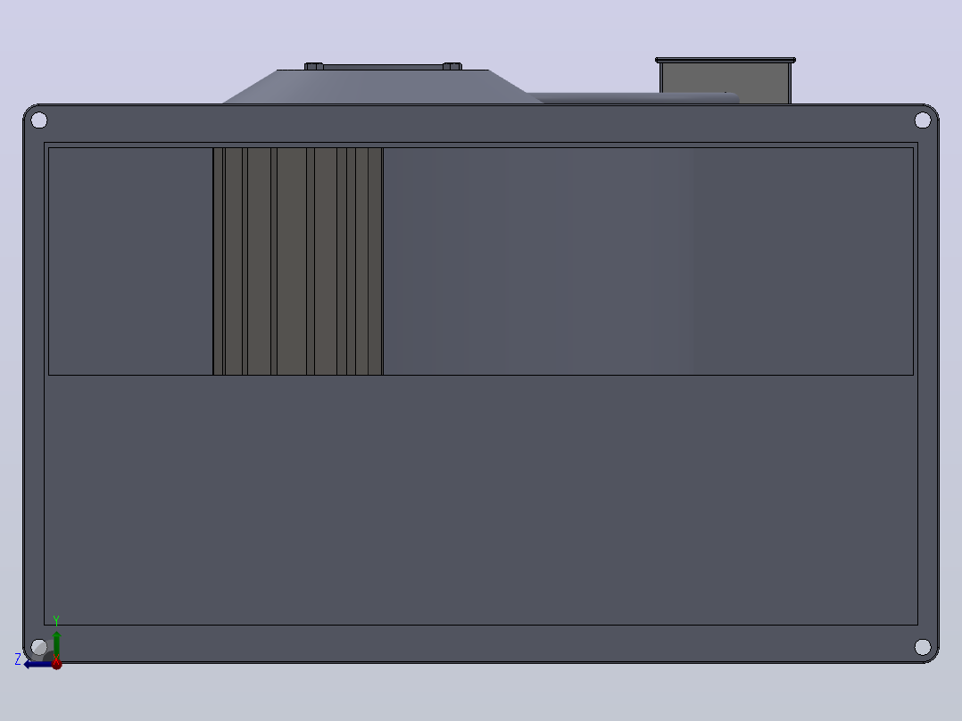 EKR500×300A1 EKR500×300B1方形管道风机[EKR500×300A1]右视图
