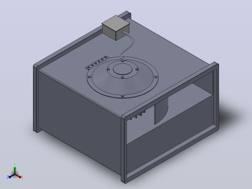 EKR500×300A1 EKR500×300B1方形管道风机[EKR500×300A1]正等轴测缩略图