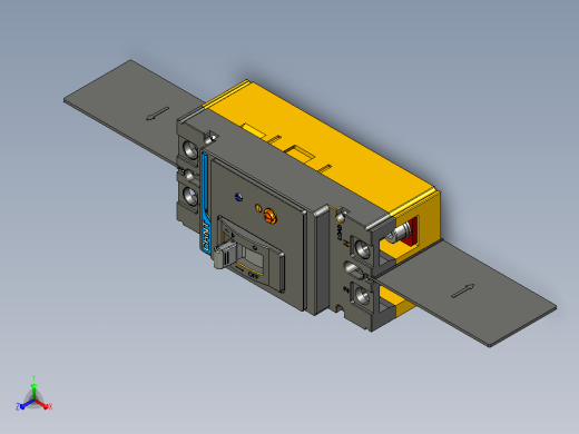 NXMLE-250S 2P剩余电流动作断路器三维模型202209