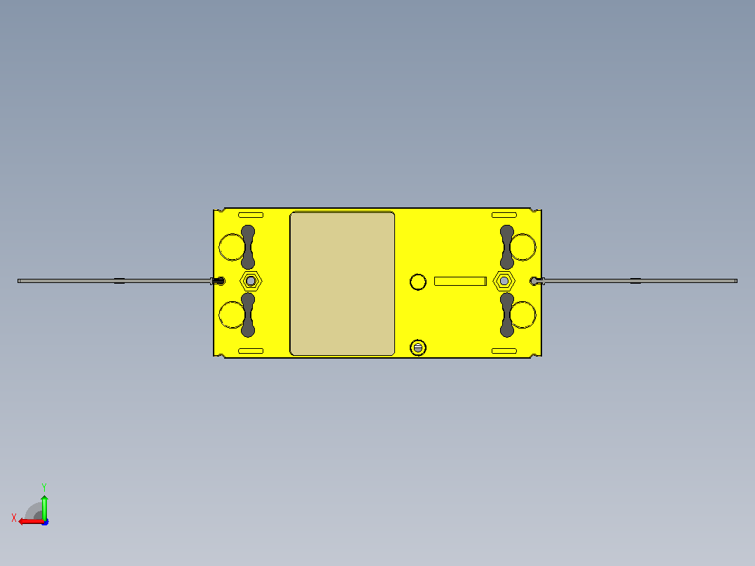 NXMLE-250S 2P剩余电流动作断路器三维模型202209后视图