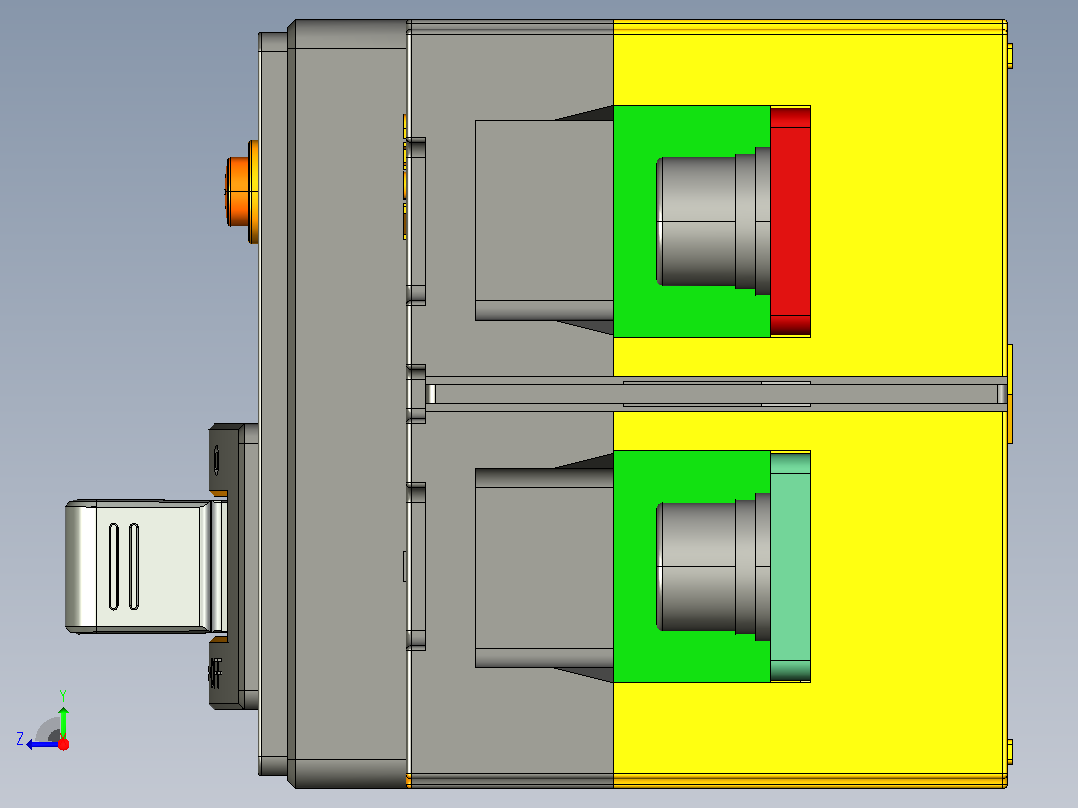 NXMLE-250S 2P剩余电流动作断路器三维模型202209右视图