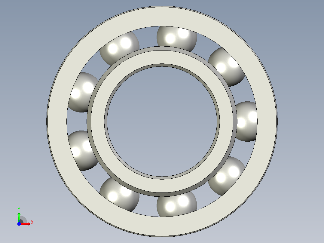 GB-T292_B_B_DB-1994 滚动轴承角接触球轴承前视图