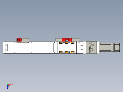 GTH 内嵌式模组 FTH50-PD  TOYO 电缸滑台[FTH50-200-PD-P10]俯视缩略图
