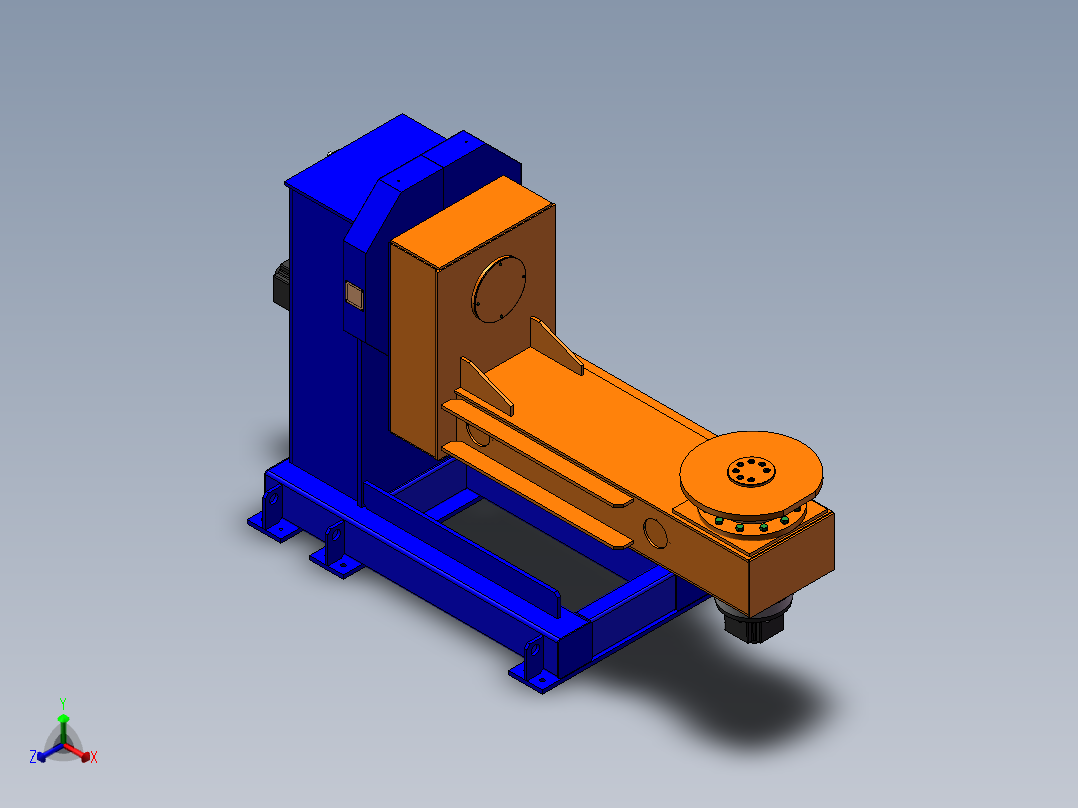 L型变位工装正等轴测图