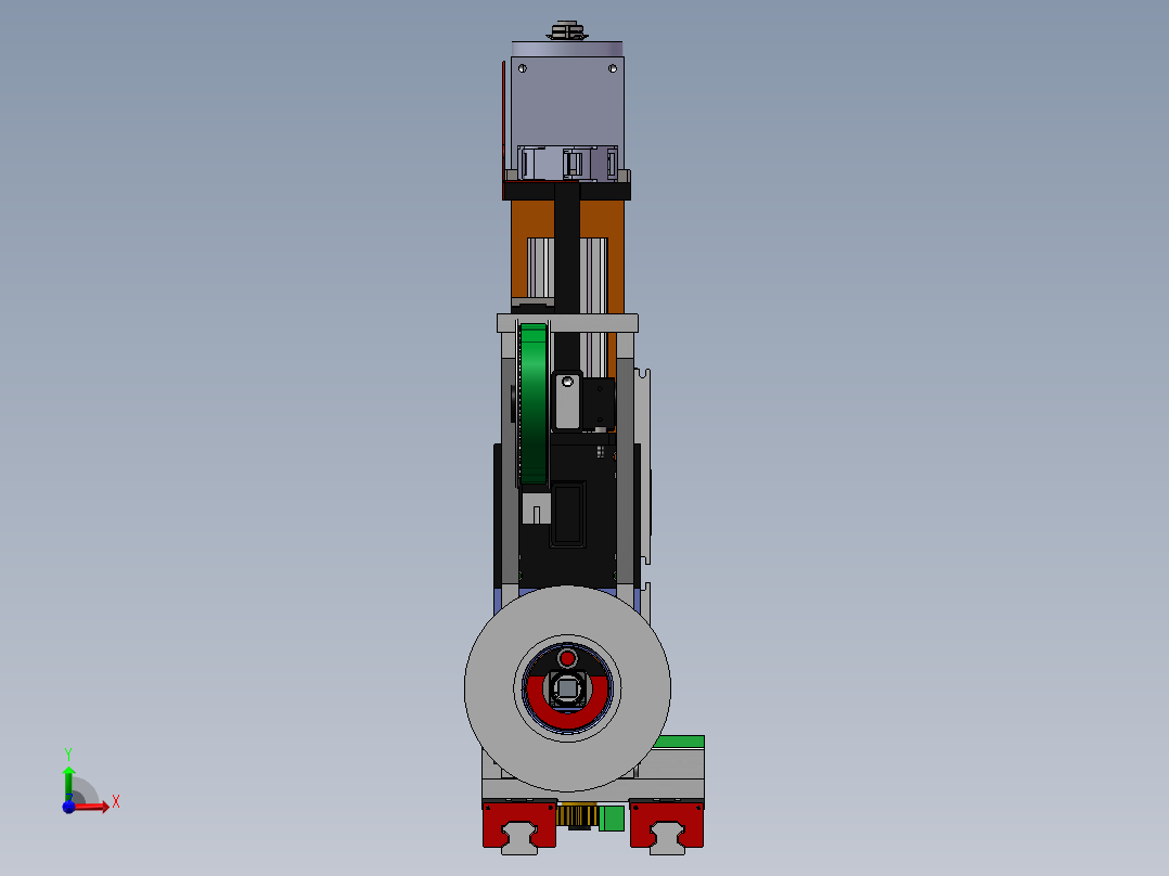 AGV小车工装sw20可编辑前视图