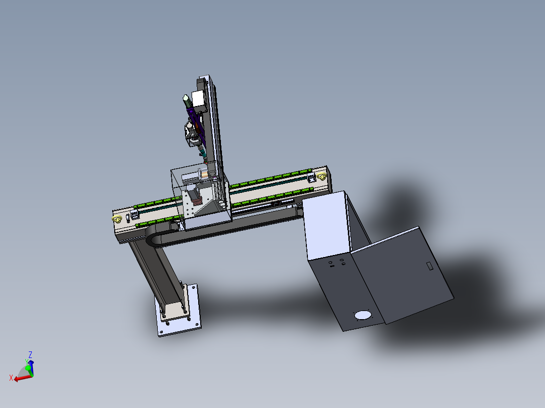 四轴直交机械手sw18可编辑