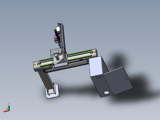 四轴直交机械手sw18可编辑