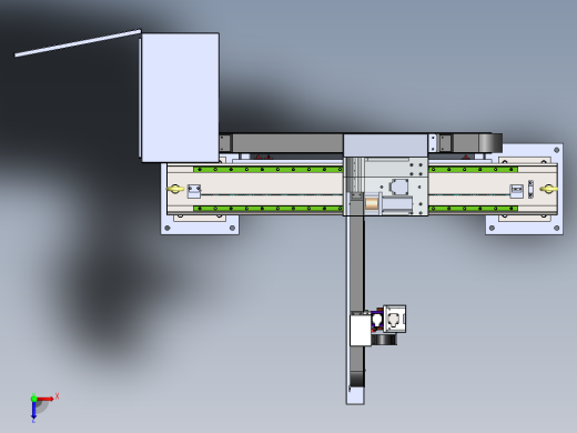 四轴直交机械手sw18可编辑俯视缩略图