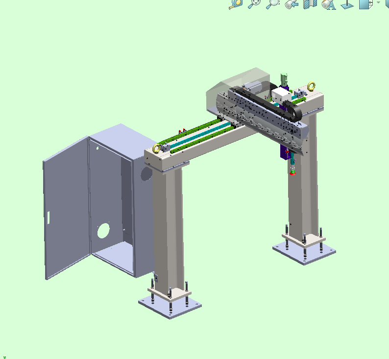 四轴直交机械手sw18可编辑