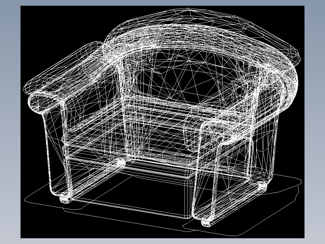室内家具和灯具等的模型十二-K-S37-1