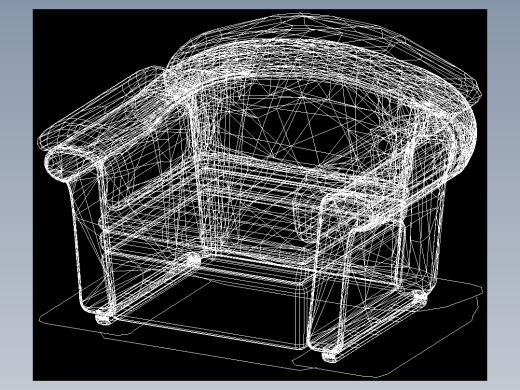 室内家具和灯具等的模型十二-K-S37-1