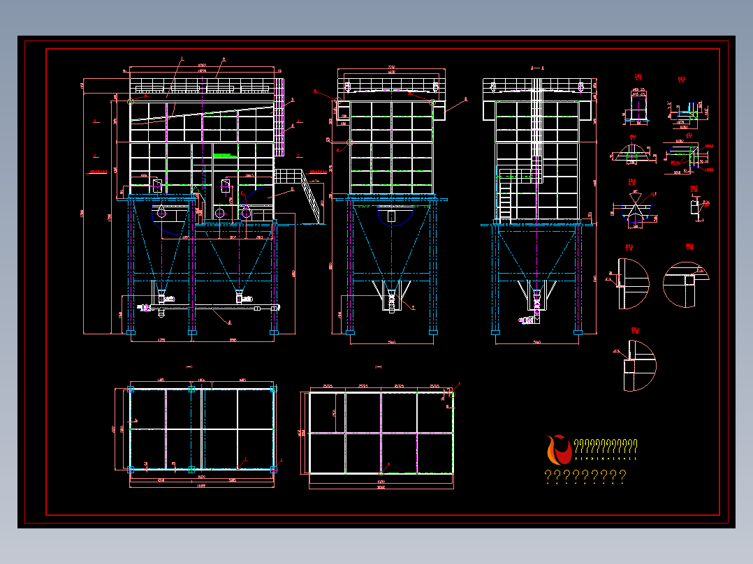 布袋除尘器设计总图