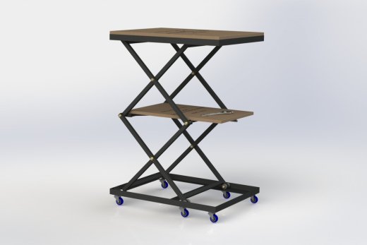 DIY Lift Table自制升降台模型3D图纸 Solidworks设计(1)缩略图