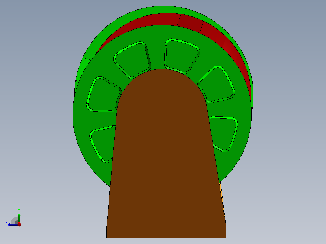 无伸缩焊接式十字轴式万向联轴器右视图