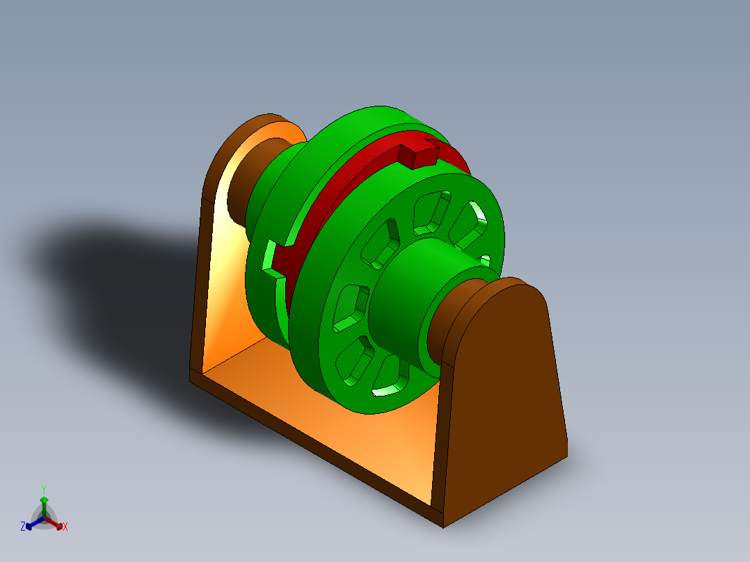 无伸缩焊接式十字轴式万向联轴器正等轴测图