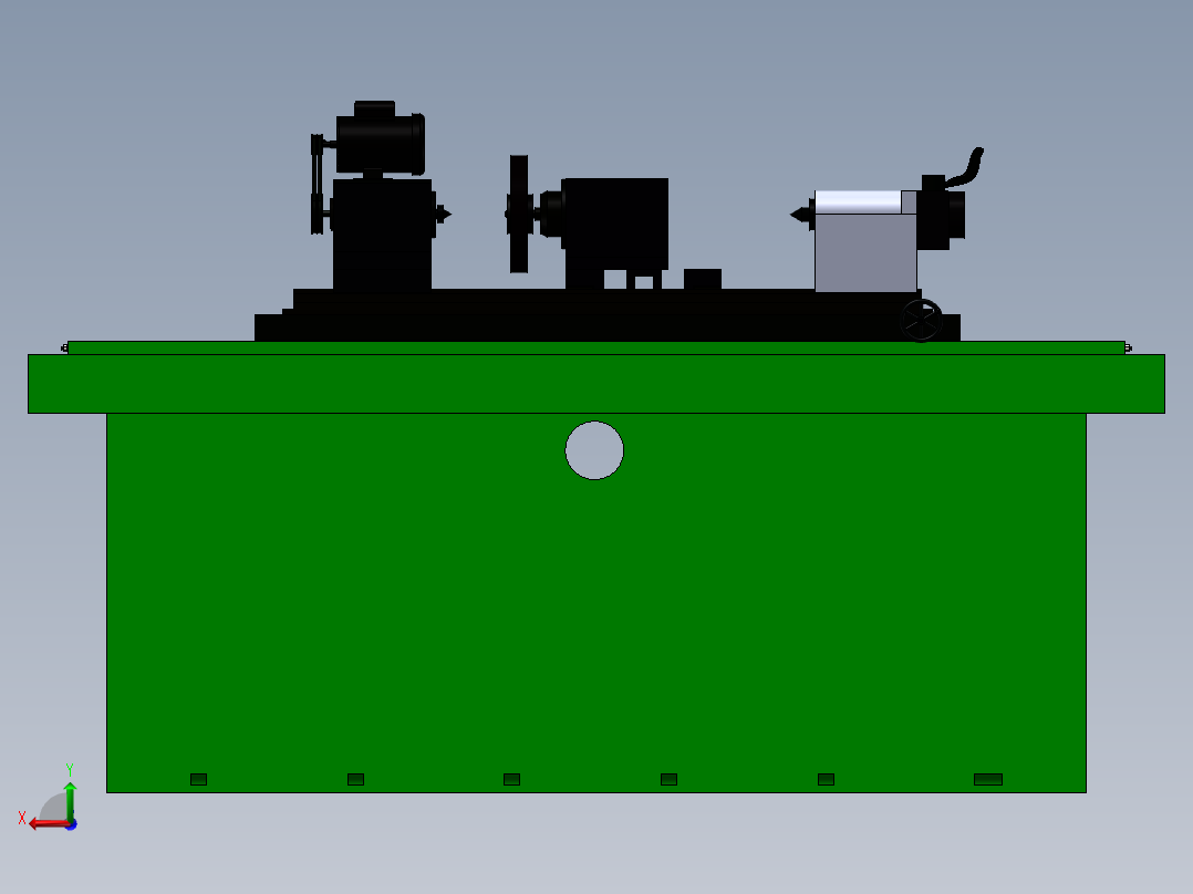 数控外圆磨床加工中心设计含三维SW模型+CAD图纸+说明书后视图