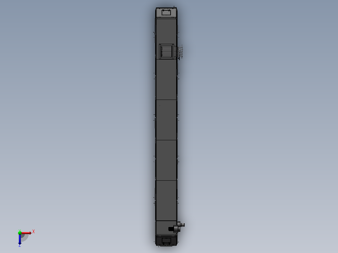 全封闭式称重给煤机JGC50.00总装配图俯视图