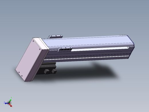 电动滑台模组SDM75下折模型