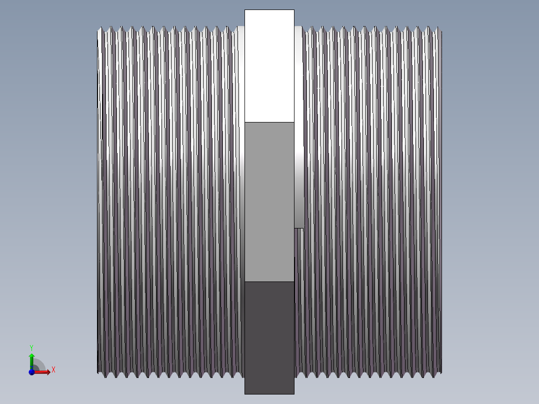 对丝-六角等径 DN65前视图
