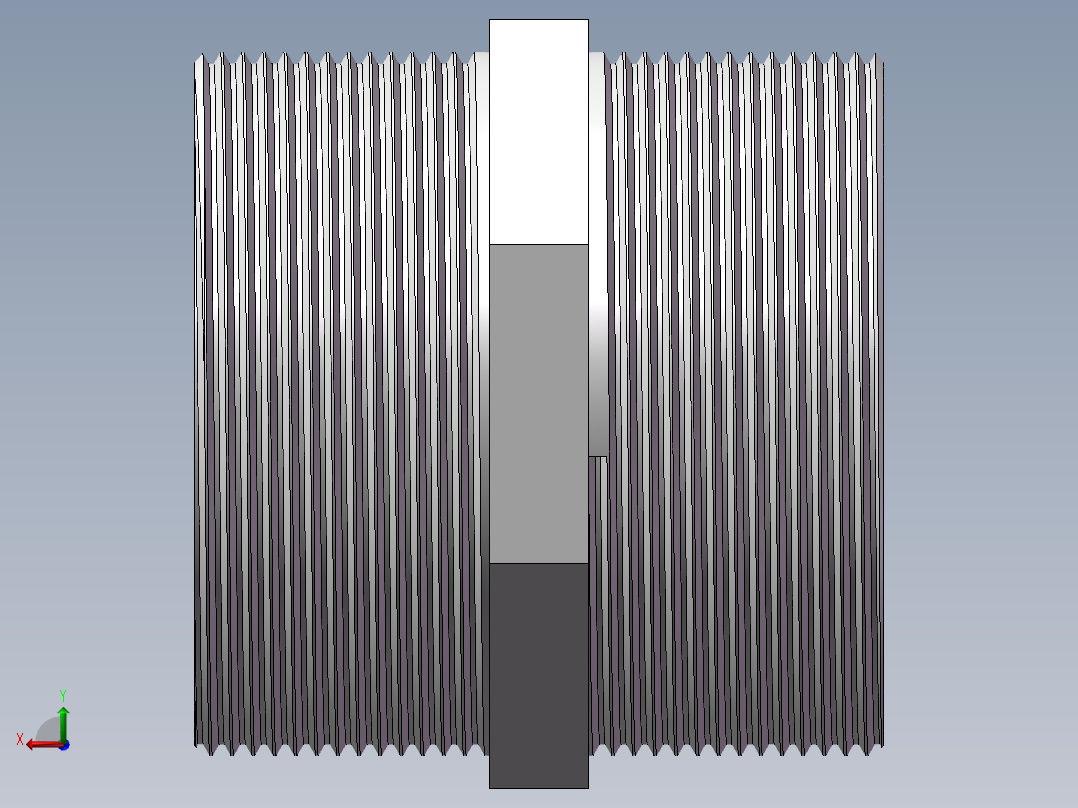 对丝-六角等径 DN65后视图