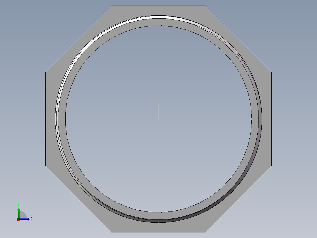 对丝-六角等径 DN65左视图