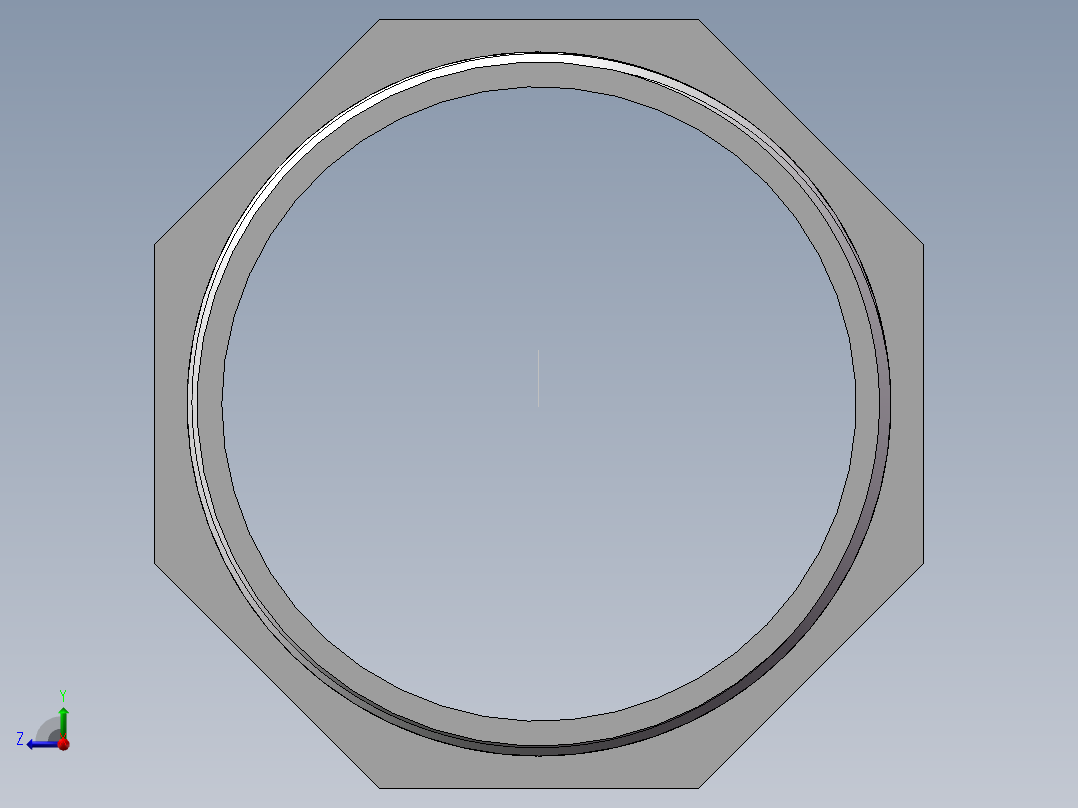 对丝-六角等径 DN65右视图