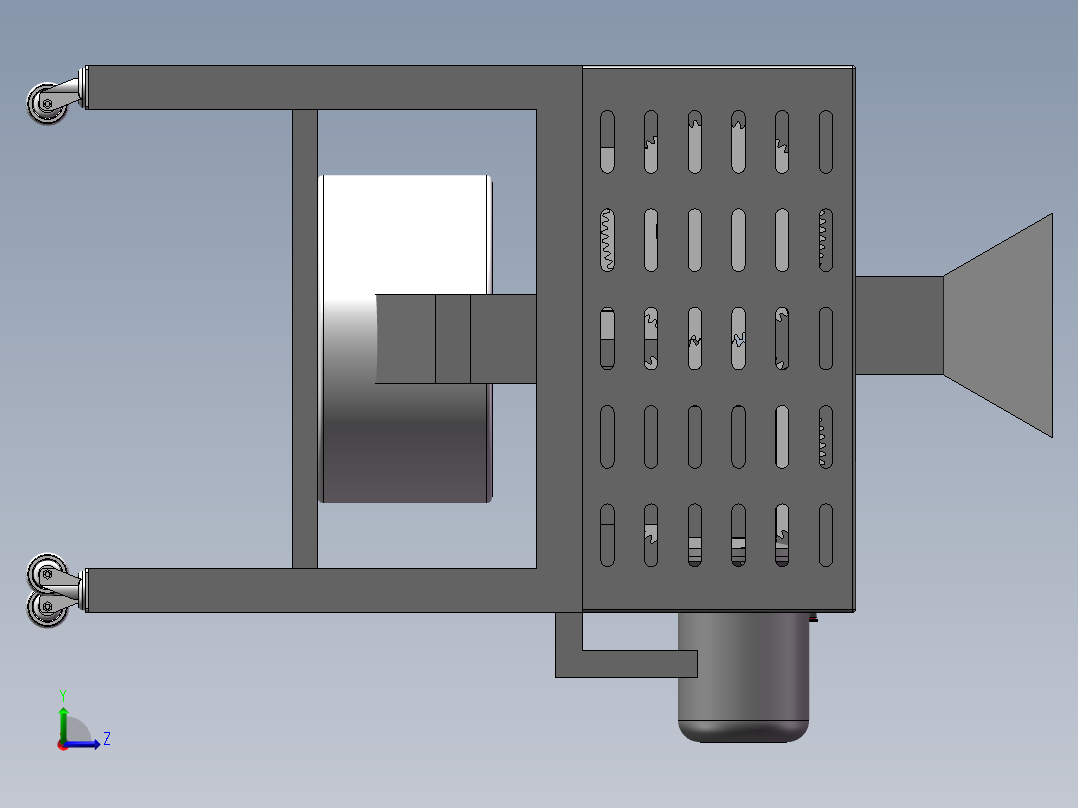 搅拌机模型左视图