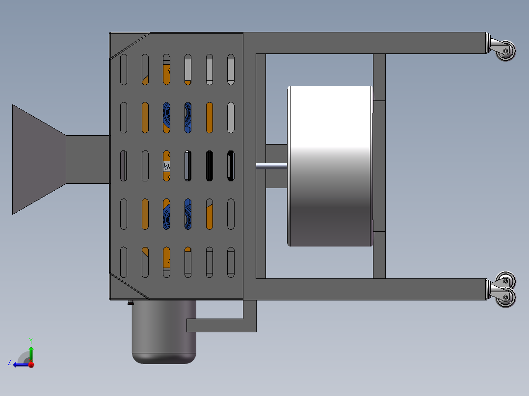 搅拌机模型右视图