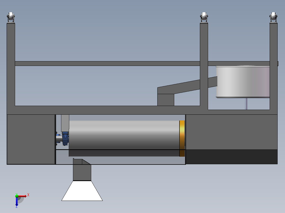 搅拌机模型俯视图