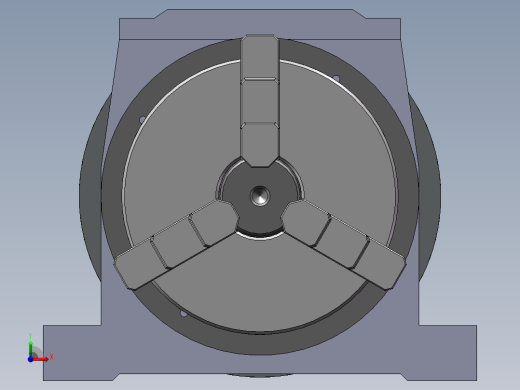JX705-双主轴数控车床右主轴箱建模【三维SolidWorks】前视缩略图