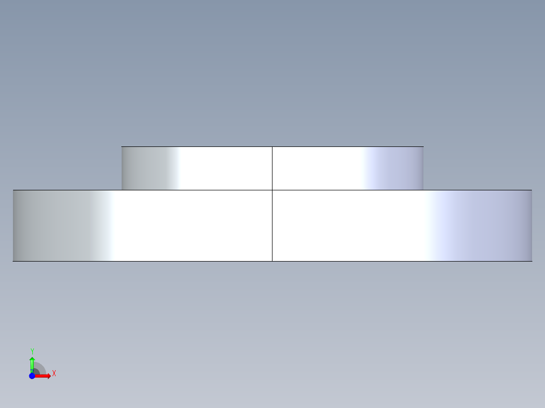 聚氯乙烯配件24-Sch80_Flange One-Piece_FPT_852-040_4in前视图