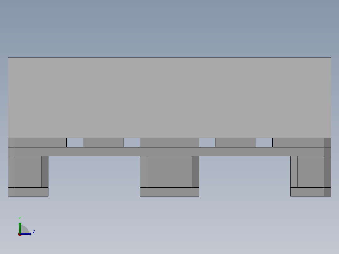 托盘 设计模型 (18)左视图