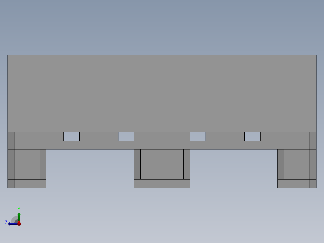 托盘 设计模型 (18)右视图